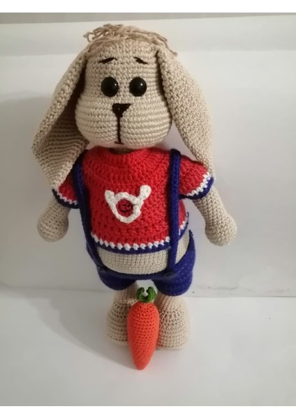 Tombik Tavşan ve Havucu Amigurumi Oyuncak