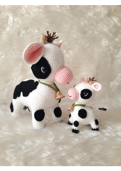 Buzu Sevimli Buzağı ve Buzi Amigurumi Oyuncak