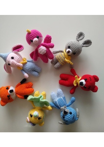 Miniş Maskot Hayvanlar Takımı Amigurumi Oyuncak