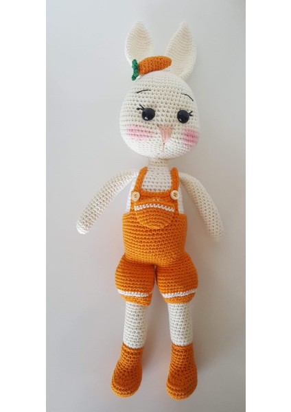 Tavşan Ponçik Yanak Havuç Amigurumi Oyuncak