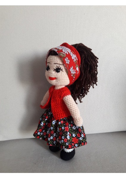 Süslü Köylü Kızı Amigurumi Oyuncak fiyatları