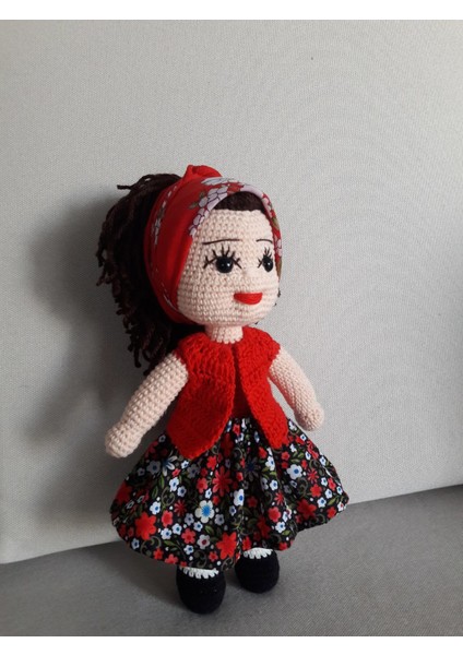 Süslü Köylü Kızı Amigurumi Oyuncak modelleri