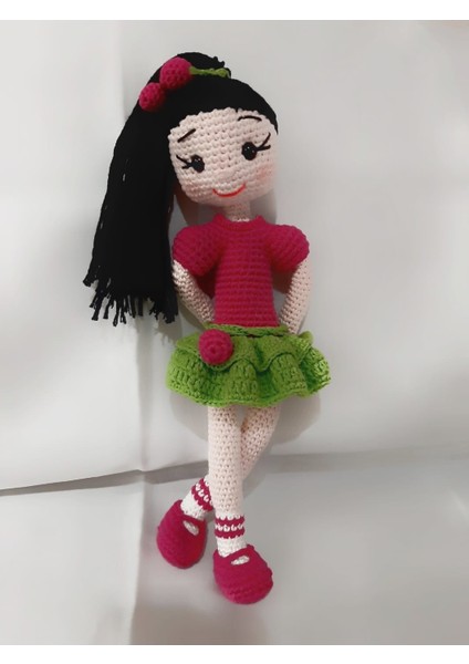 Vişne Bebek Amigurumi Organik Oyuncak