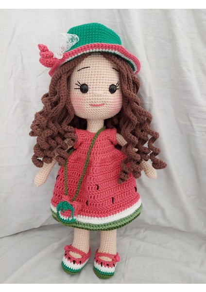 Karpuz Güzeli Bebek Amigurumi Oyuncak