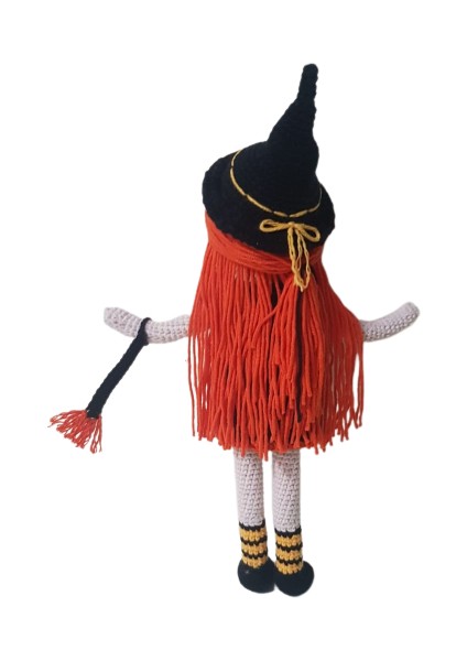 Süpürgeli Tatlı Cadı Bebek Amigurumi Organik Oyuncak fiyatları
