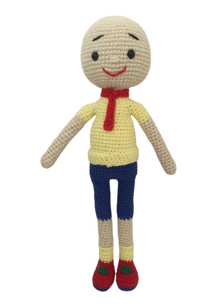 Caillou Bebek Amigurumi Organik Oyuncak