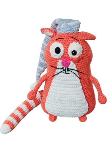 Şapşik Sansar Amigurumi Oyuncak