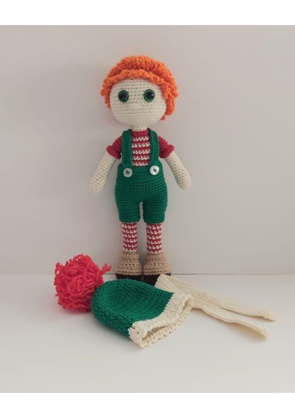 Portakal Yılbaşı Bebeği Amigurumi Oyuncak