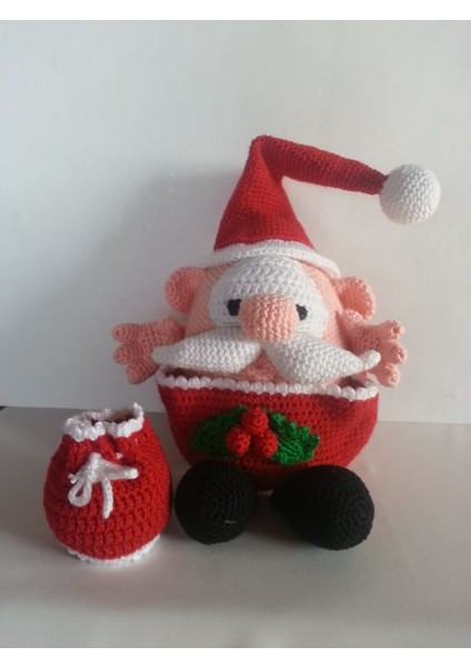 Çok Amaçlı Noel Baba Amigurumi Oyuncak