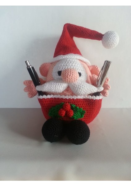 Çok Amaçlı Noel Baba Amigurumi Oyuncak