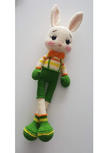 Tavşan Ponçik Yanak Boksör Amigurumi Organik Oyuncak