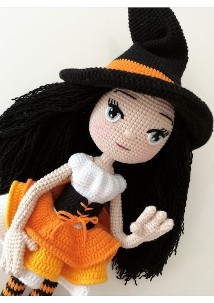 Sevimli Cadı Bebek Amigurumi Organik Oyuncak fiyatları