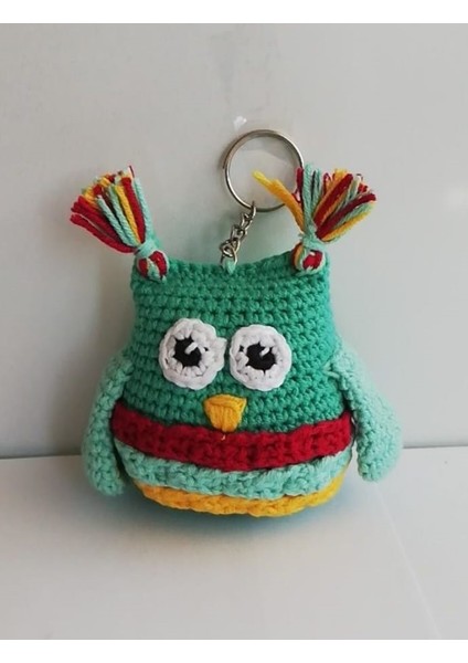Sevimli Baykuş Amigurumi Anahtarlık Oyuncak