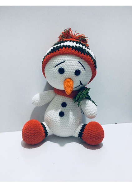Mutlu Kardan Adam Amigurumi Oyuncak