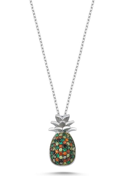 Gümüş Ananas Kolye