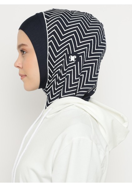 Çizgili Spor Bone - Lacivert - Ecardin fırsatları