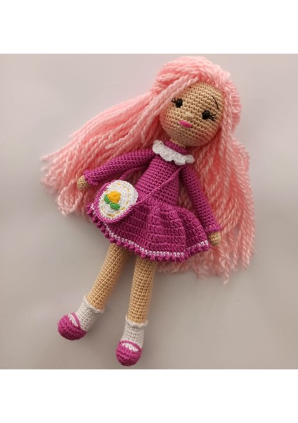 Pudra Bebek Amigurumi Organik Oyuncak