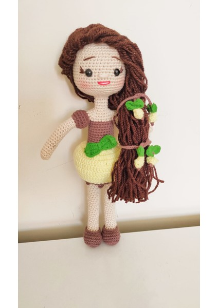 Sarı Elma Bebek Amigurumi Organik Oyuncak