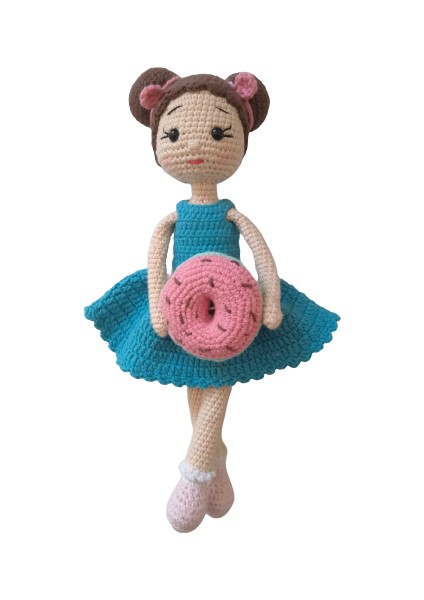 Donut Bebek Amigurumi Organik Oyuncak