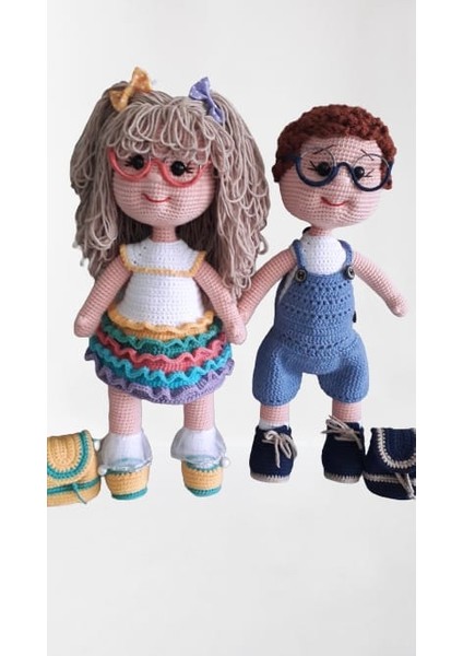 Tonton Kardeşler Takımı Amigurumi Organik Oyuncak