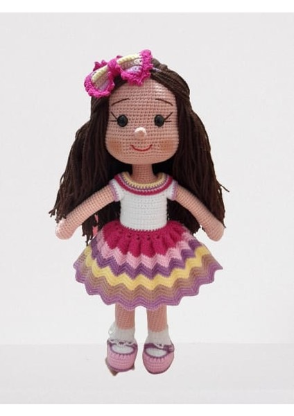 Şeker Karnaval Bebek Amigurumi Organik Oyuncak