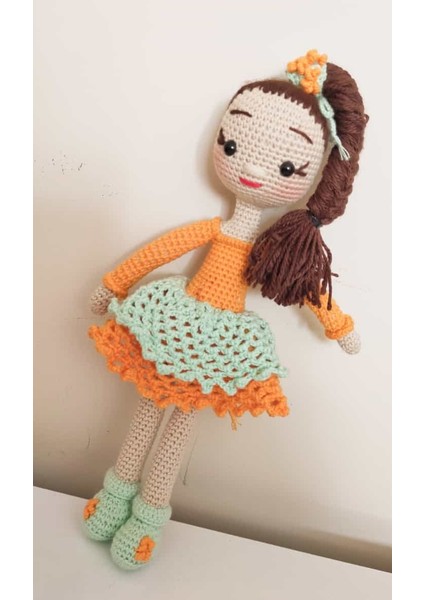 Kalanşo Çiçek Bebek Amigurumi Organik Oyuncak