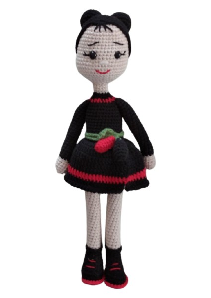 Kara Dut Bebek Amigurumi Organik Oyuncak