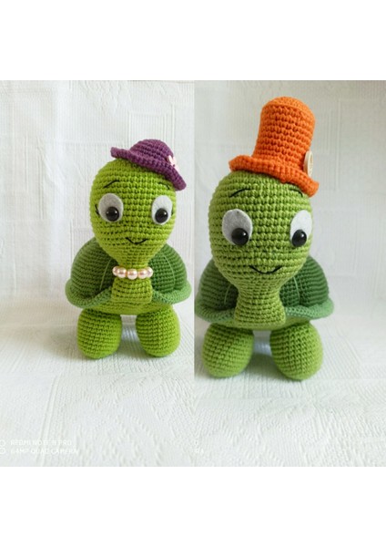 Bay ve Bayan Şapkalı Şirin Tospikler Amigurumi Organik Oyuncak fiyatları