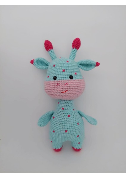 Bal Yanak Zürafa Amigurumi Organik Oyuncak