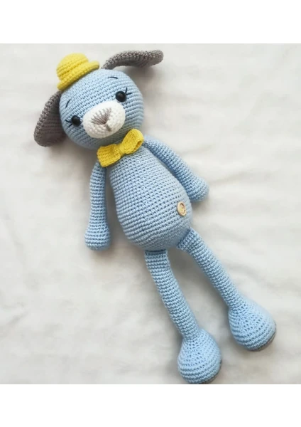 Oyuncak Park Şapkalı Köpek Amigurumi Organik Oyuncak