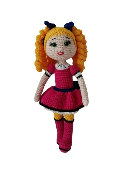 Şeker Kız Candy Bebek Amigurumi Organik Oyuncak