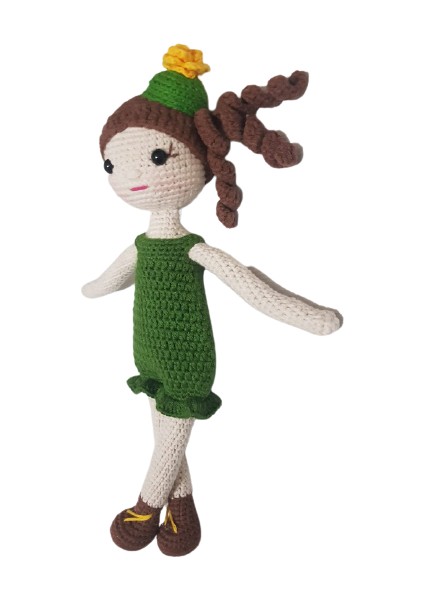 Kaktüs Bebek Amigurumi Organik Oyuncak