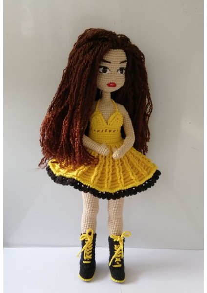 Sarı Fıstık Ela Bebek Amigurumi Organik Oyuncak modelleri