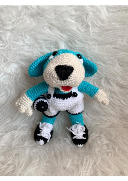 Topçu Köpek Amigurumi Organik Oyuncak