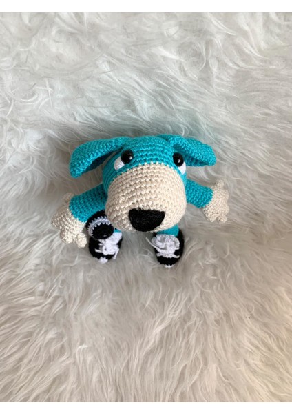 Topçu Köpek Amigurumi Organik Oyuncak