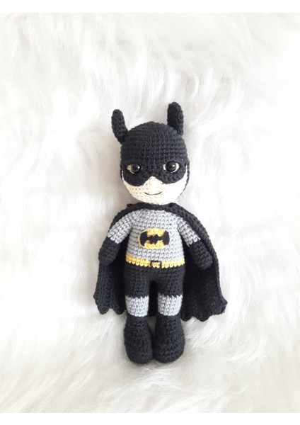 Batman Bebek Amigurumi Organik Oyuncak