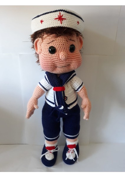 Denizci Bebek Amigurumi Organik Oyuncak