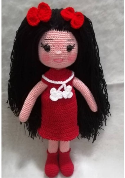 Süslü Bebek Amigurumi Organik Oyuncak
