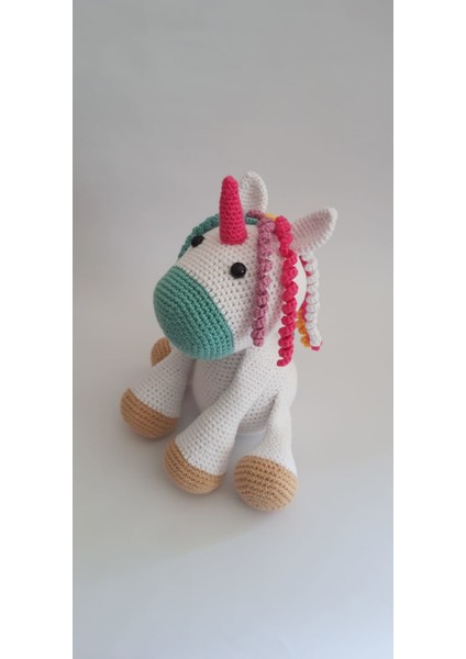 Unicorn Amigurumi Organik Oyuncak