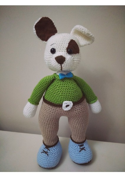 Sevimli Köpek Uyku Arkadaşı Amigurumi Organik Oyuncak