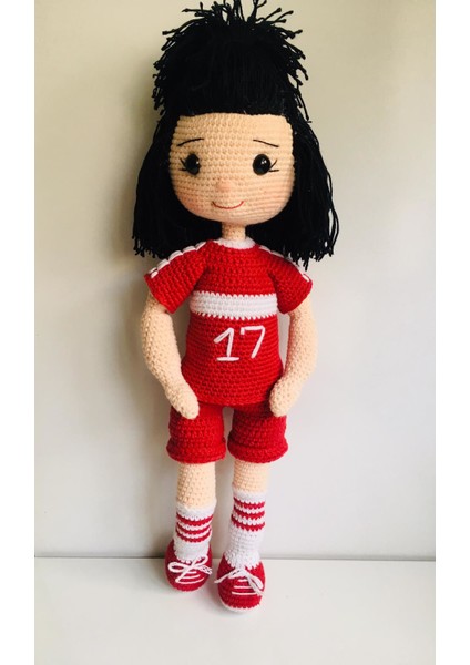 Mili Takımlı Fanatik Bebek Amigurumi Organik Oyuncak