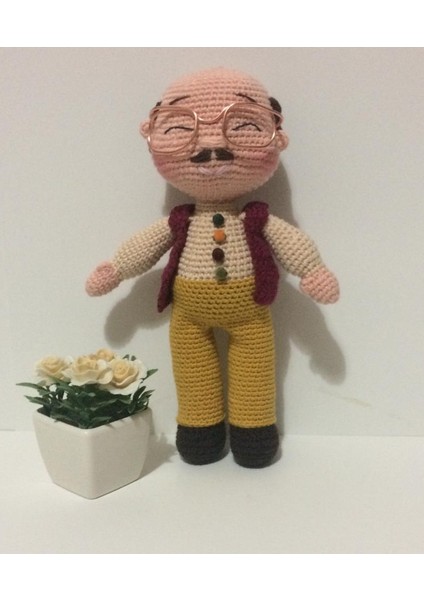 Tonton Dede ve Nine Amigurumi Organik Oyuncak modelleri