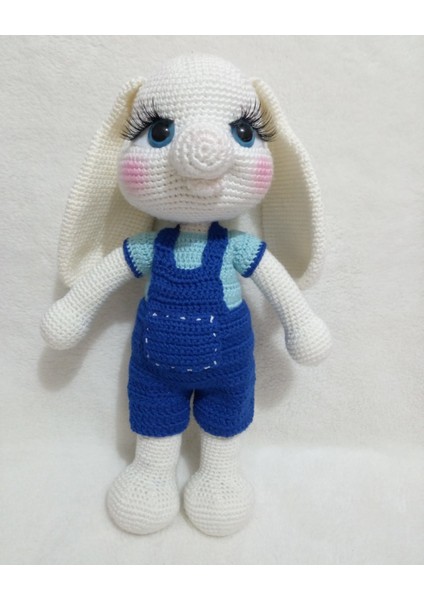 Sevimli Tavşan Amigurumi Organik Oyuncak