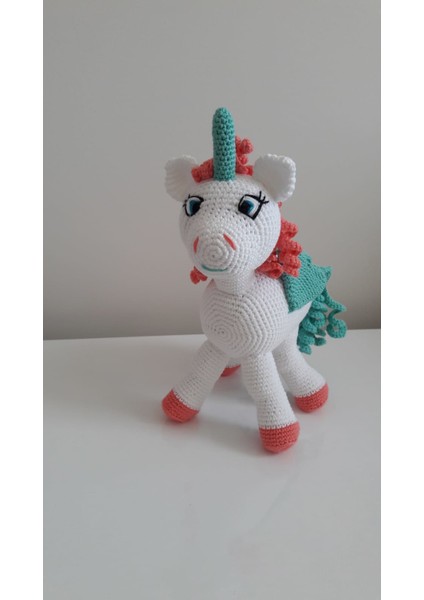 Boynuzlu At Şeker Pony Amigurumi Organik Oyuncak fiyatları