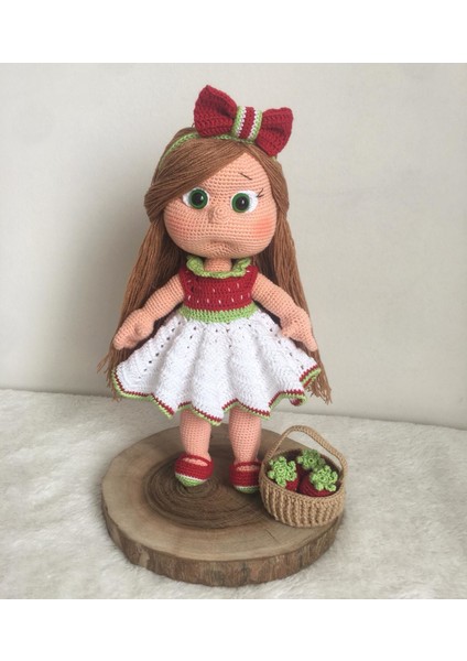 Mia Çilek Kız Amigurumi Organik Oyuncak fiyatları
