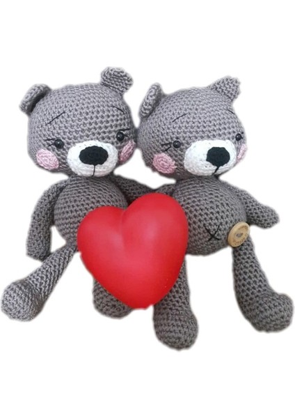 Miniş Sevimli Ayıcık Amigurumi Organik Oyuncak