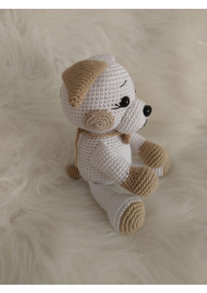 Oturan Sevimli Köpek Amigurumi Organik Oyuncak fiyatları