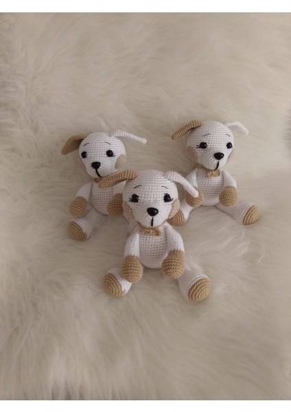 Oturan Sevimli Köpek Amigurumi Organik Oyuncak fırsatları