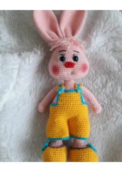 Alyanak Tavşan Amigurumi Organik Oyuncak