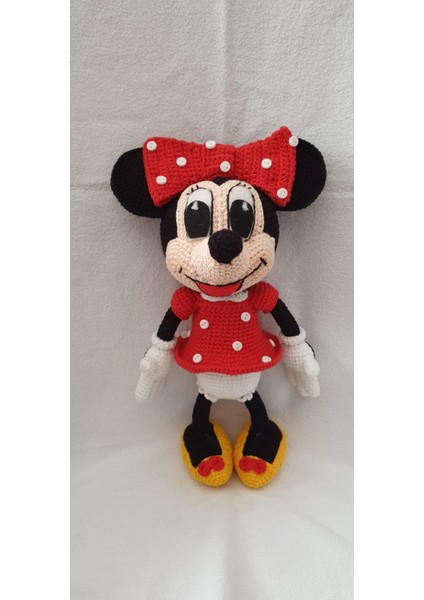 Minnie Mouse Amigurumi Organik Oyuncak